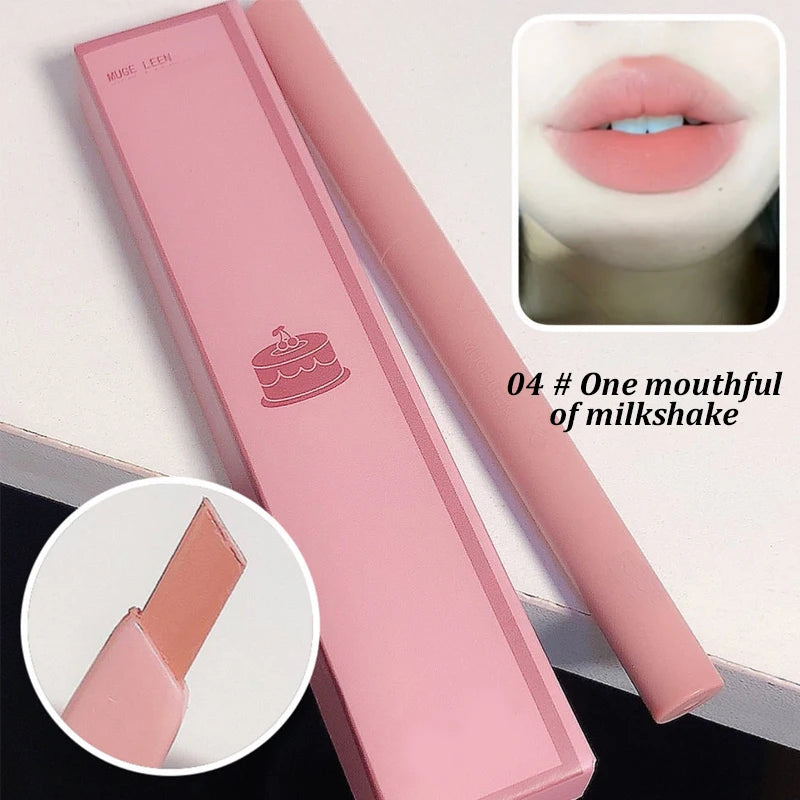 Automatic rotating waterproof lasting no color outline lipstick