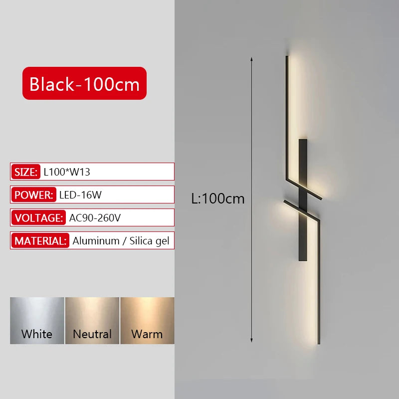 New Long Strip LED Wall Lamp