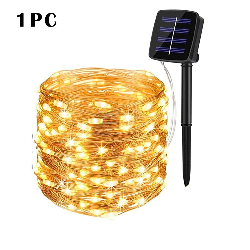 LED Solar Garden Fairy String Lights