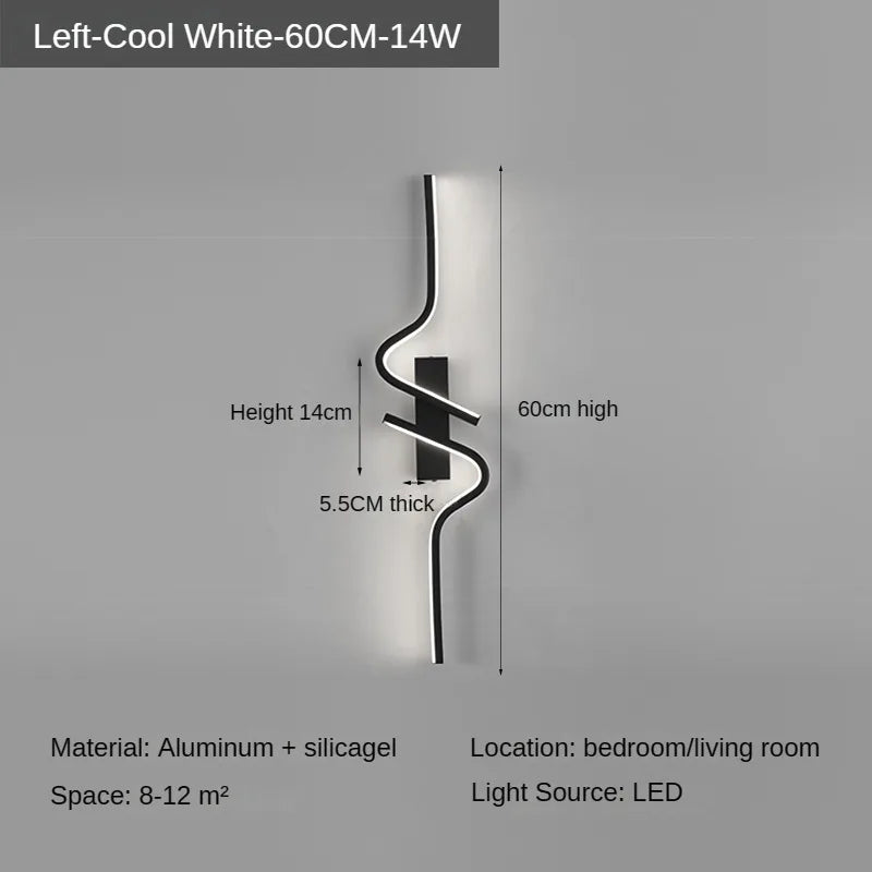Modern Minimalist Strip Led Wall Light