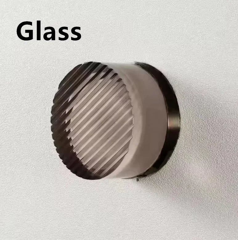 New Modern Glass Round Wall Sconce Light