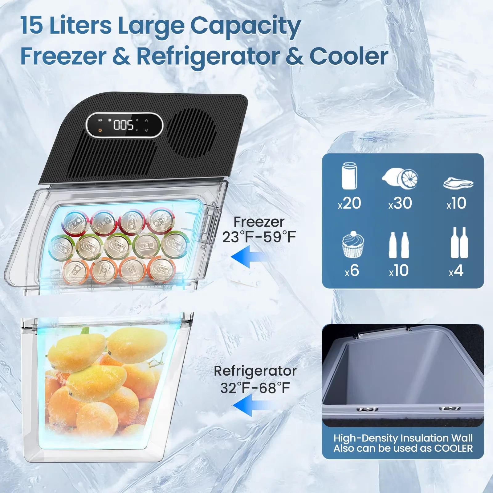 15L Medicine Storage Travel Refrigerator