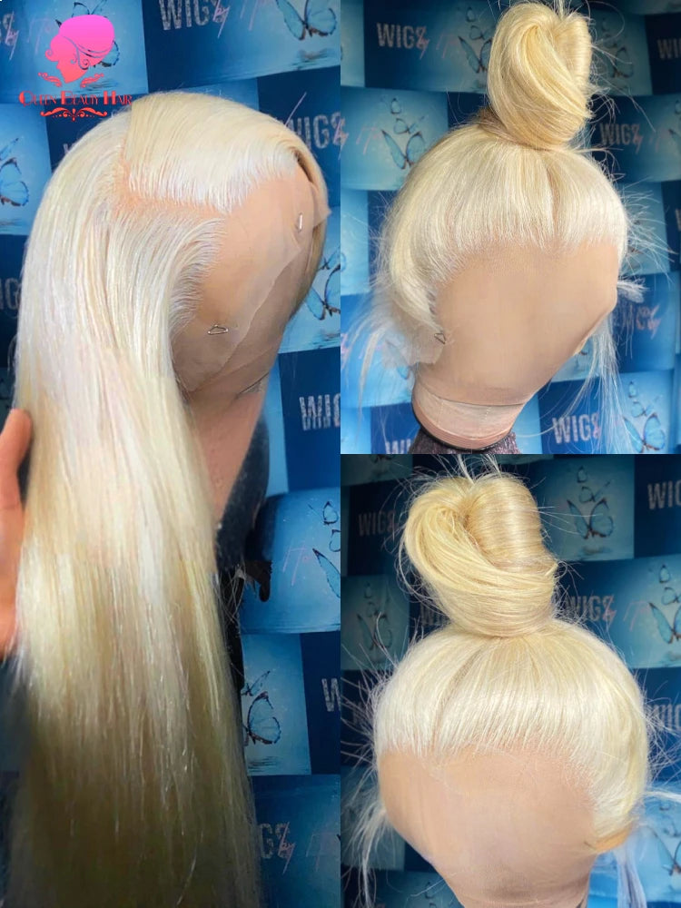 38 Inches 360 Lace Frontal Blonde 613 Wig