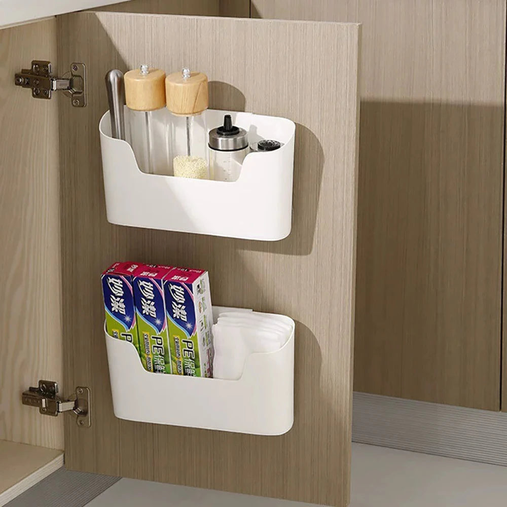 Kitchen Wall-mounted Adhesive Storage Rack