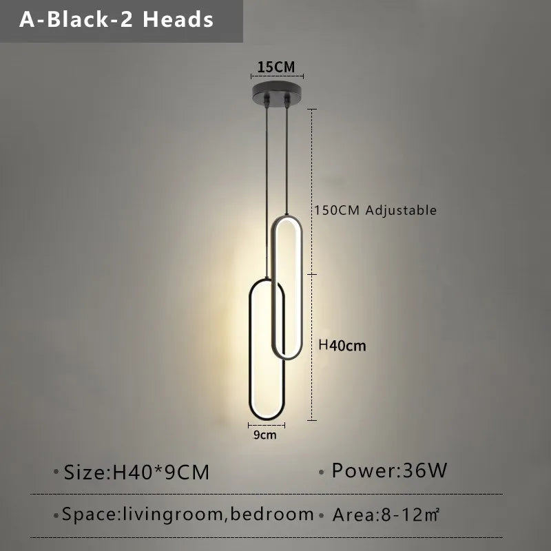New Modern Minimalist LED Pendant Light