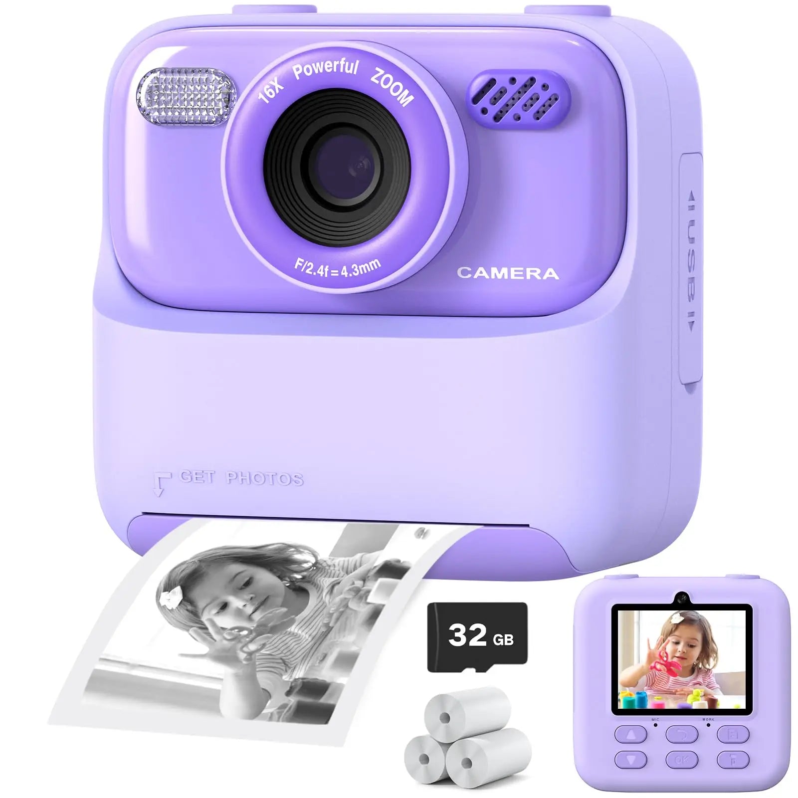1080P HD Dual Lens Selfie Digital Camera