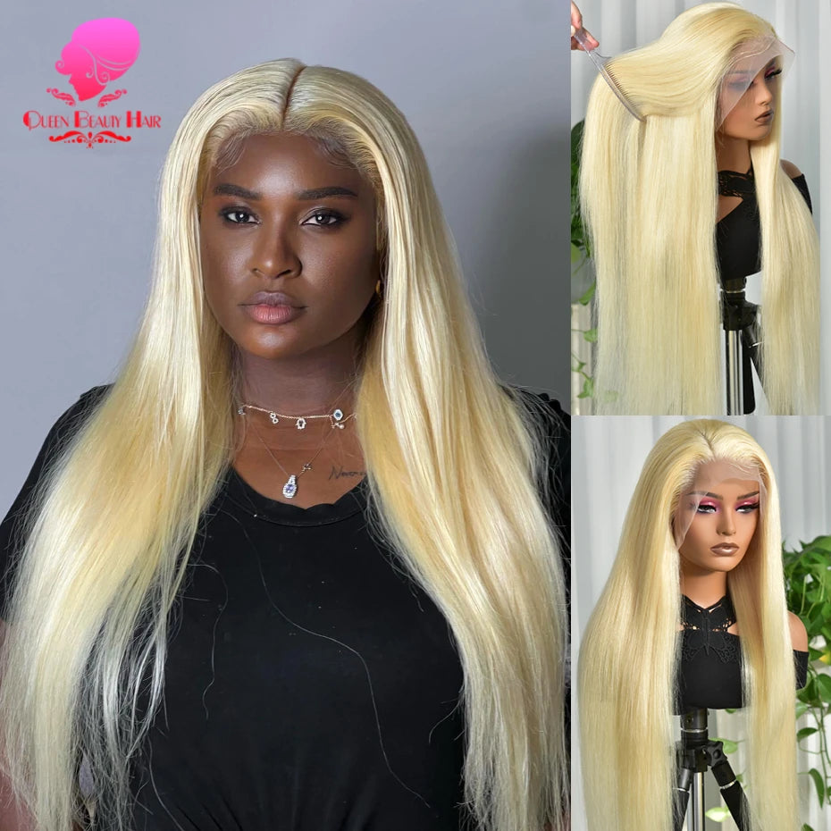 38 Inches 360 Lace Frontal Blonde 613 Wig