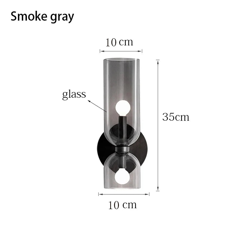 Nordic minimalist creative glass wall lamp