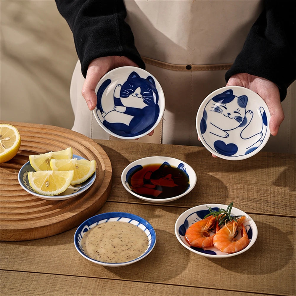 1/4pcs Ceramic Dessert Sauce Dish