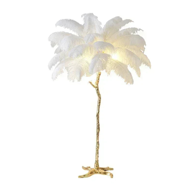 New Nordic Ostrich Feather Floor Lamp