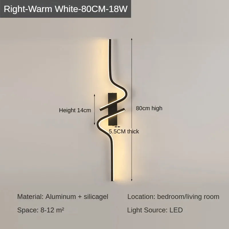 Modern Minimalist Strip Led Wall Light