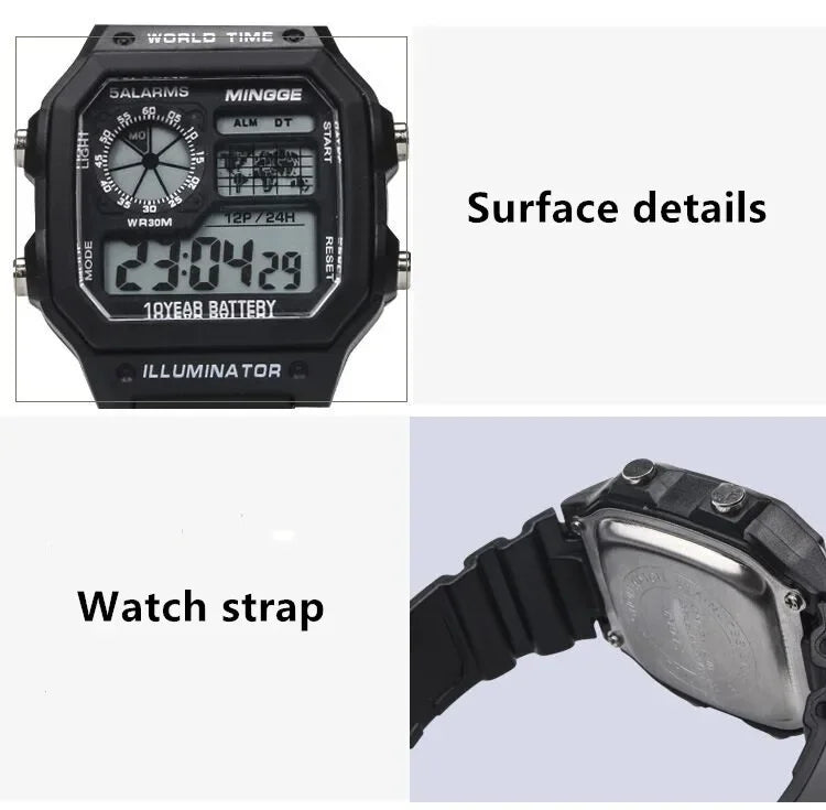 Military Digital Sports Watch