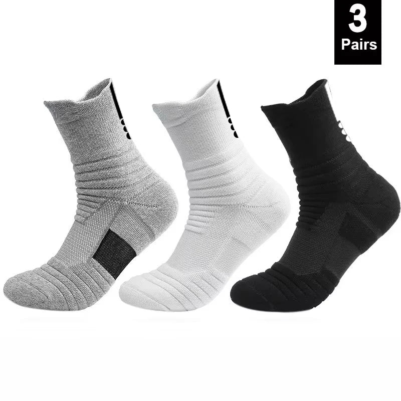 1/3 Pairs Anti-slip Football Socks
