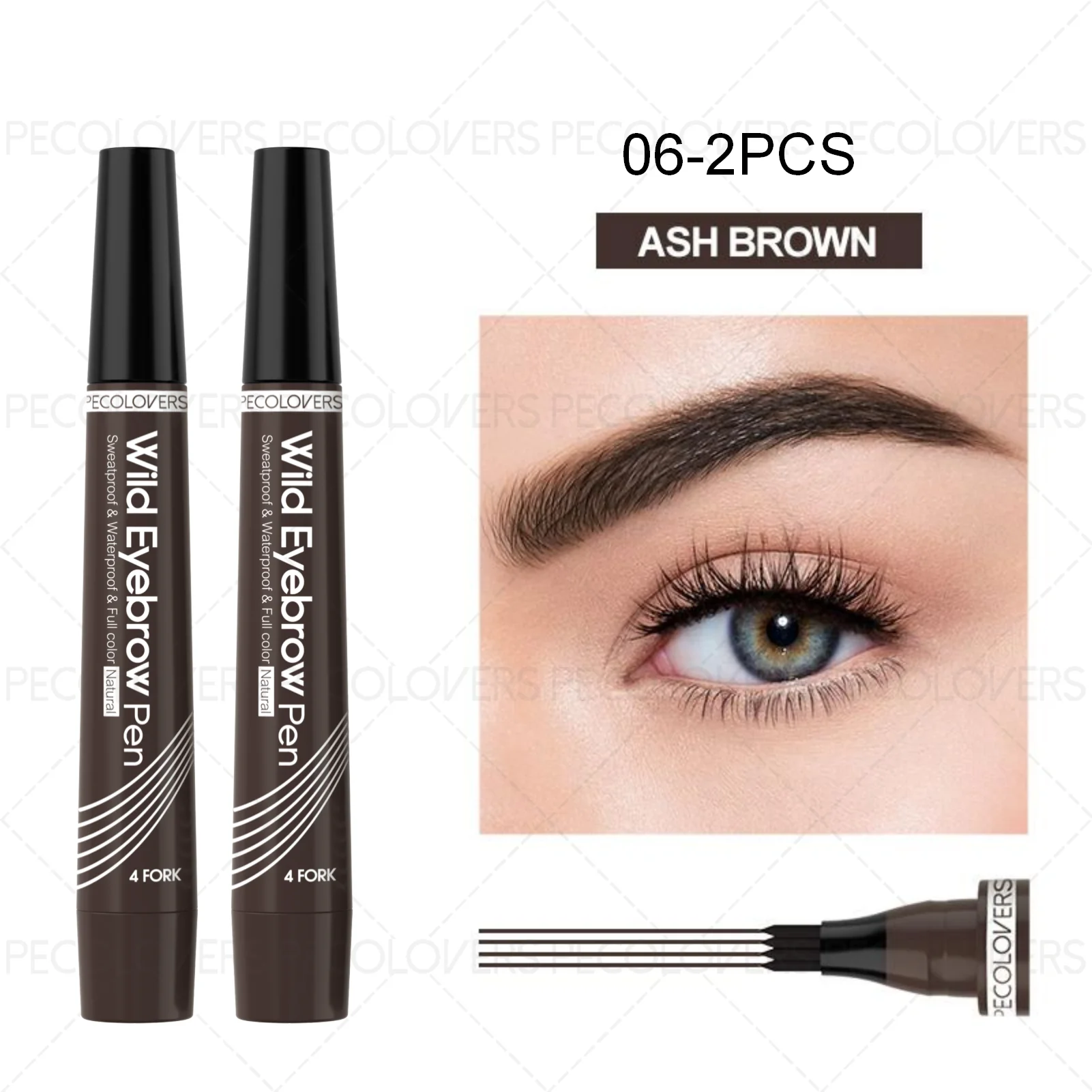 6 Colors 1pc Eyebrow Pen