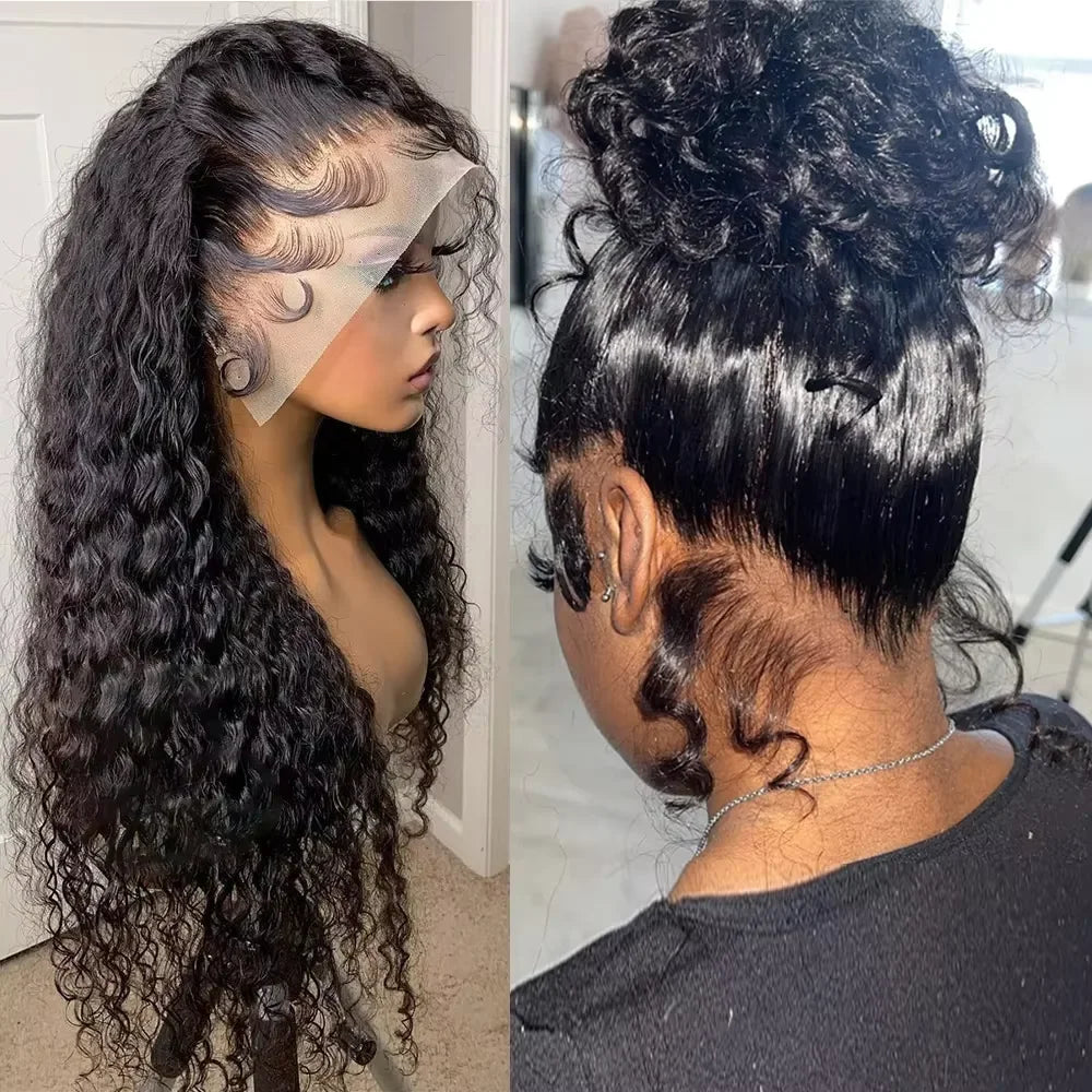 New Water Wave Lace Front Human Hair Wigs