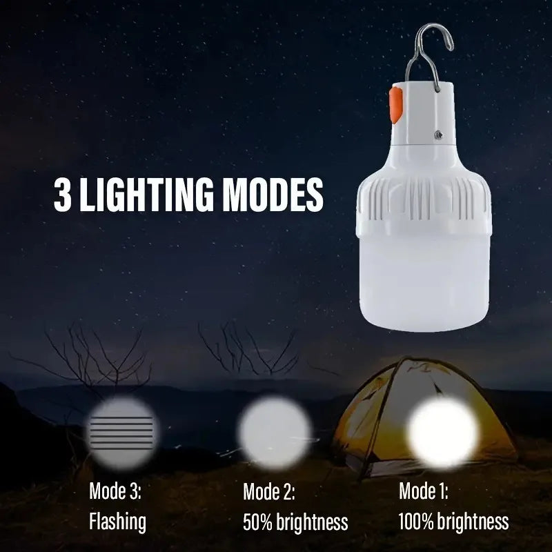 60W USB Rechargeable LED Lamp Bulb
