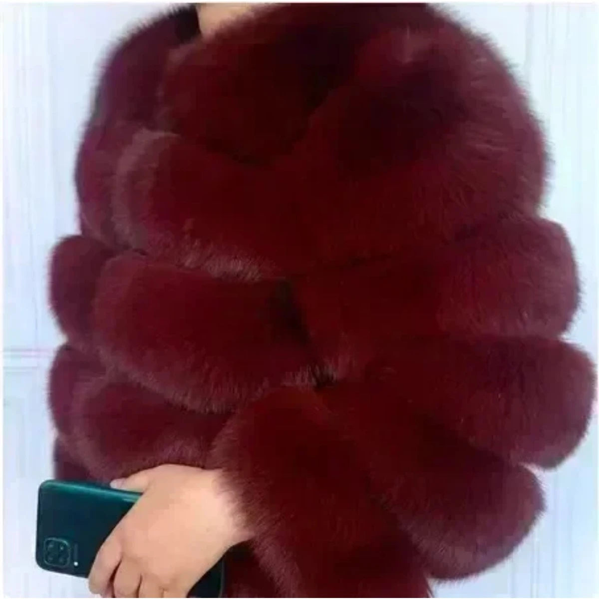 Women's Fashion faux fur coat
