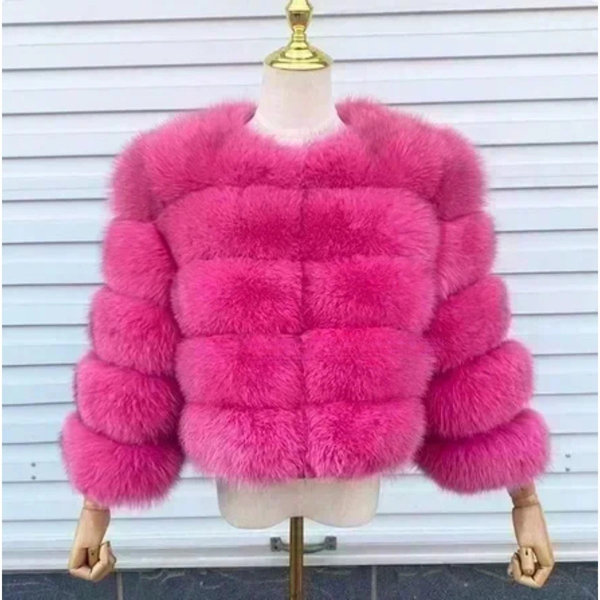Women's Fashion faux fur coat