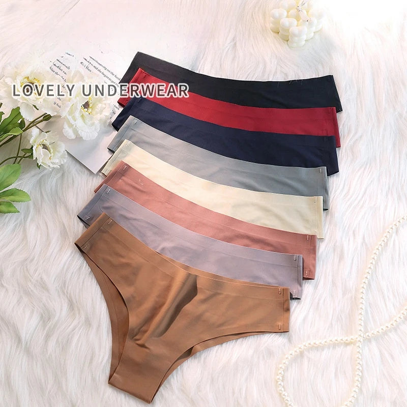 Women Sexy Ice Silk Underpants