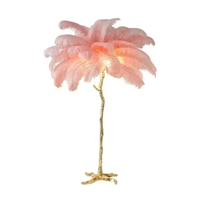 New Nordic Ostrich Feather Floor Lamp