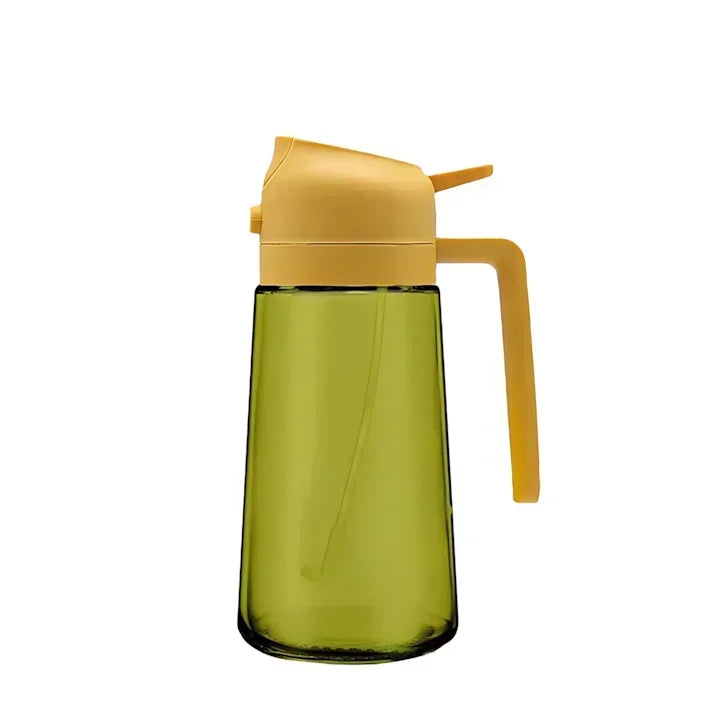 2-in-1 Light-Blocking Dark Glass Oil Sprayer & Pour Dispenser (500ml)