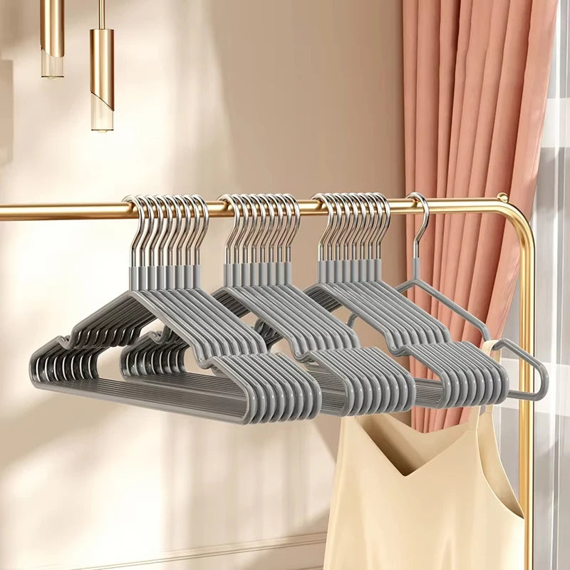 10pcs- Metal Traceless No-slip Clothes Hangers