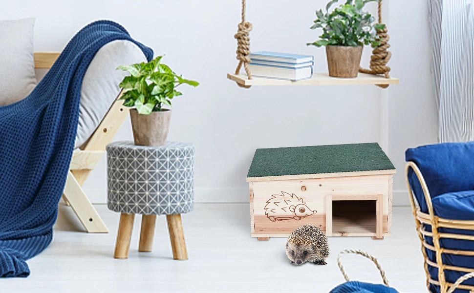 Wooden Hedgehog House & Hibernation Shelter