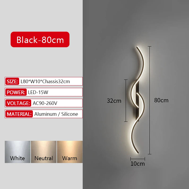 New Long Strip LED Wall Lamp