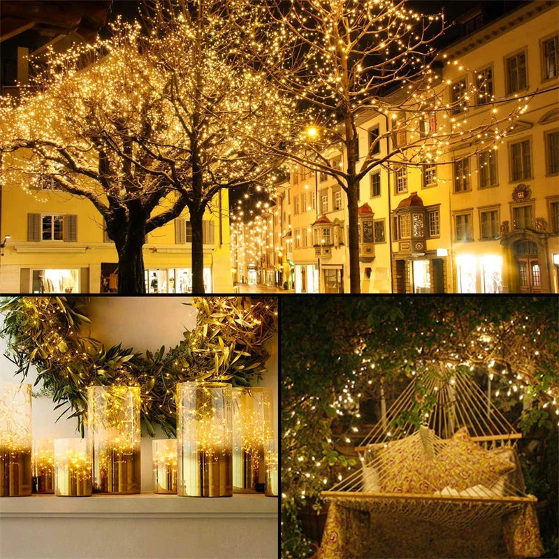 LED Solar Garden Fairy String Lights