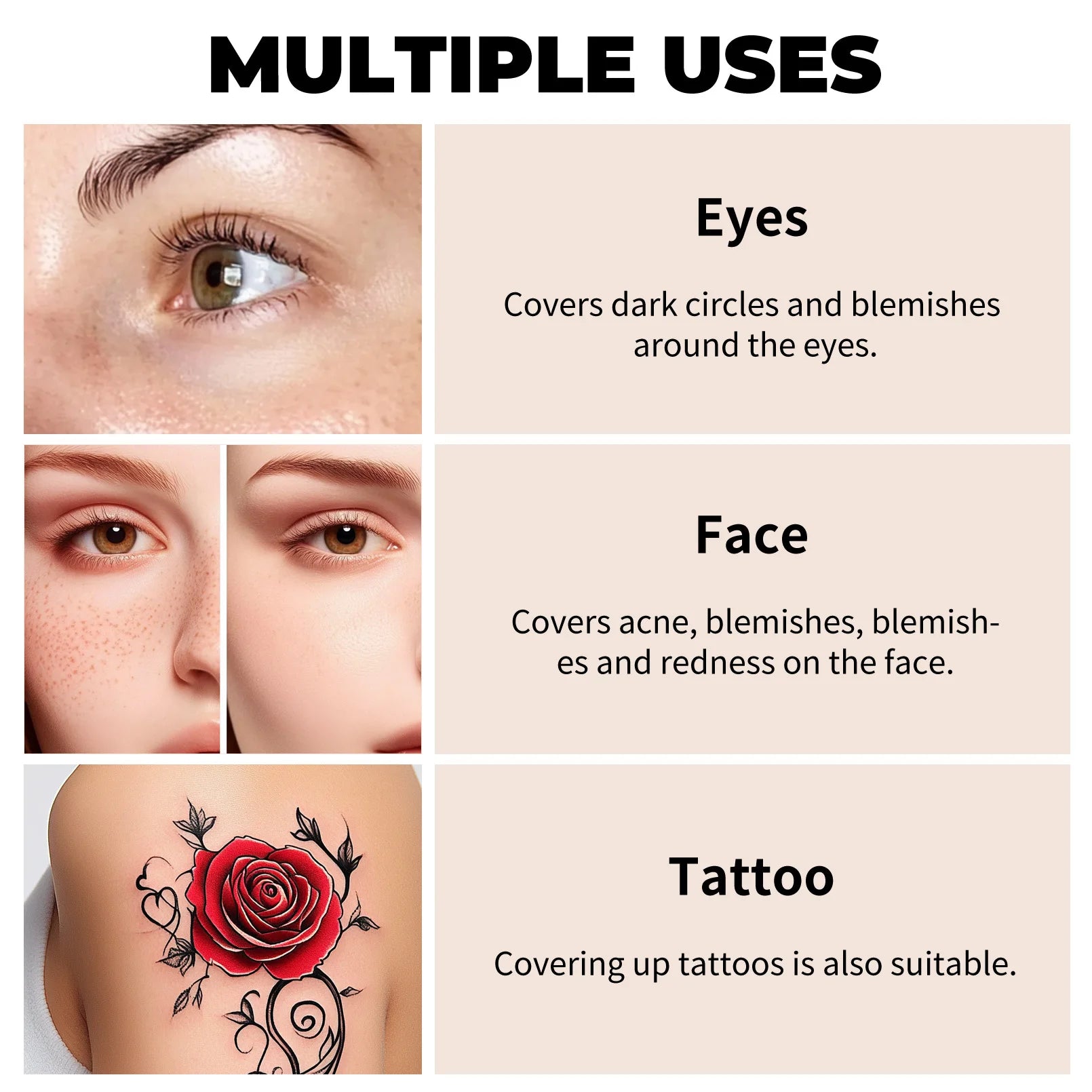 New Waterproof Full Coverage Concealer