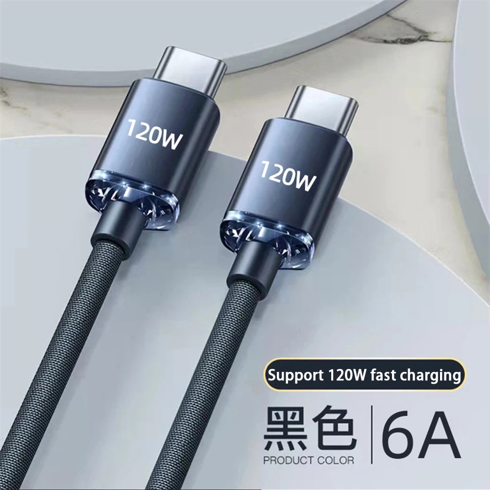 120W USB C Quick Charge Phone Cables