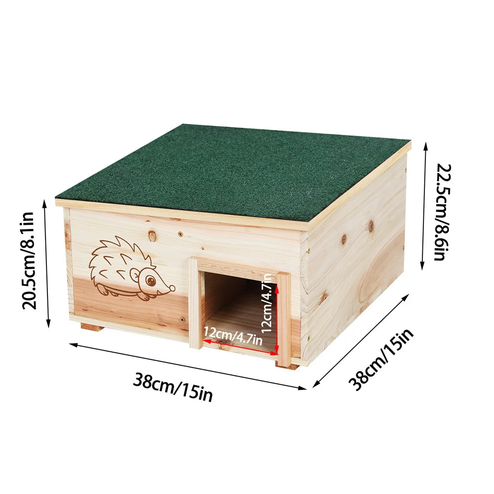 Wooden Hedgehog House & Hibernation Shelter