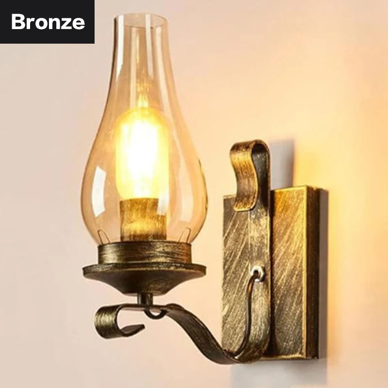 New Retro Industrial Iron Wall Lamp