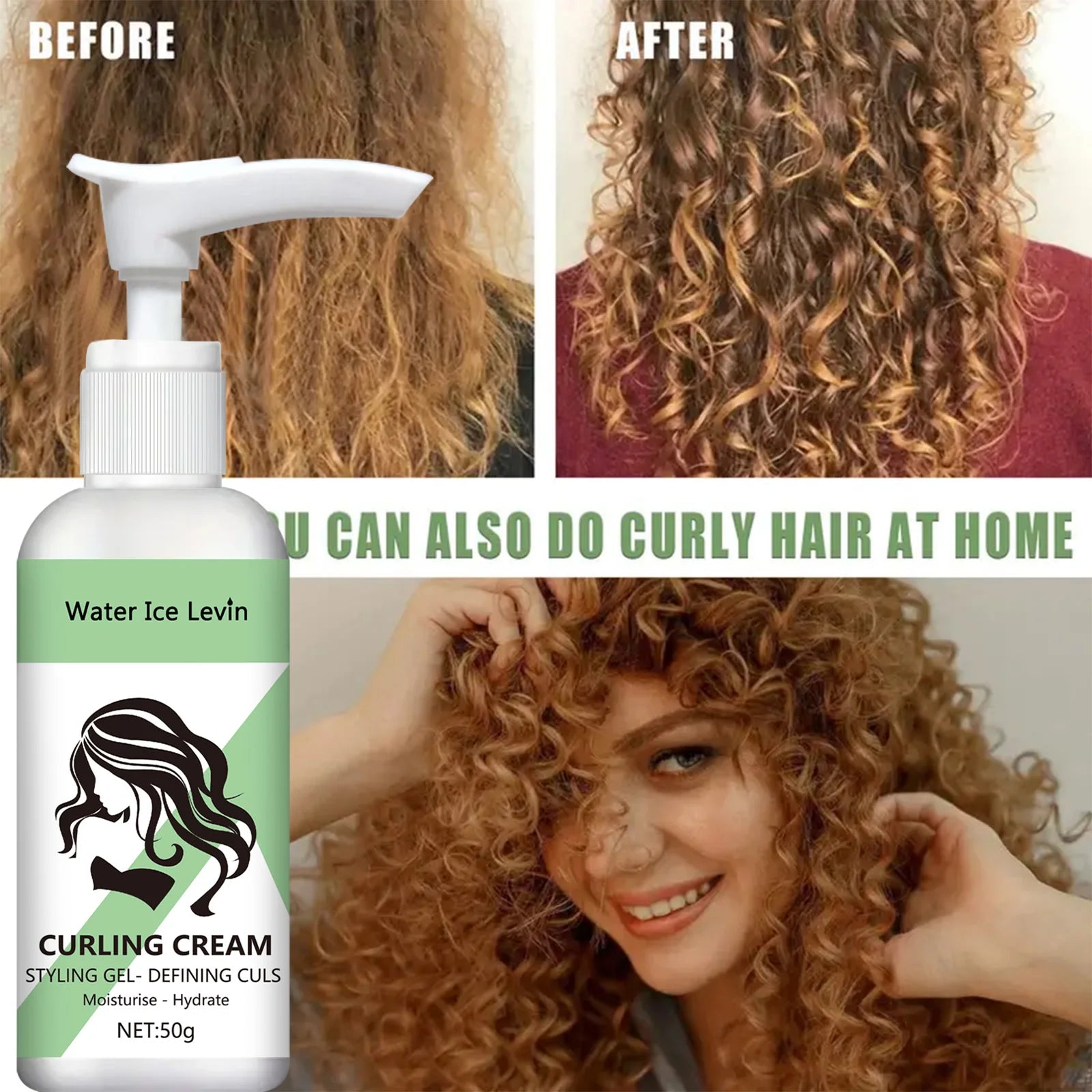 New Curly hair Styling cream