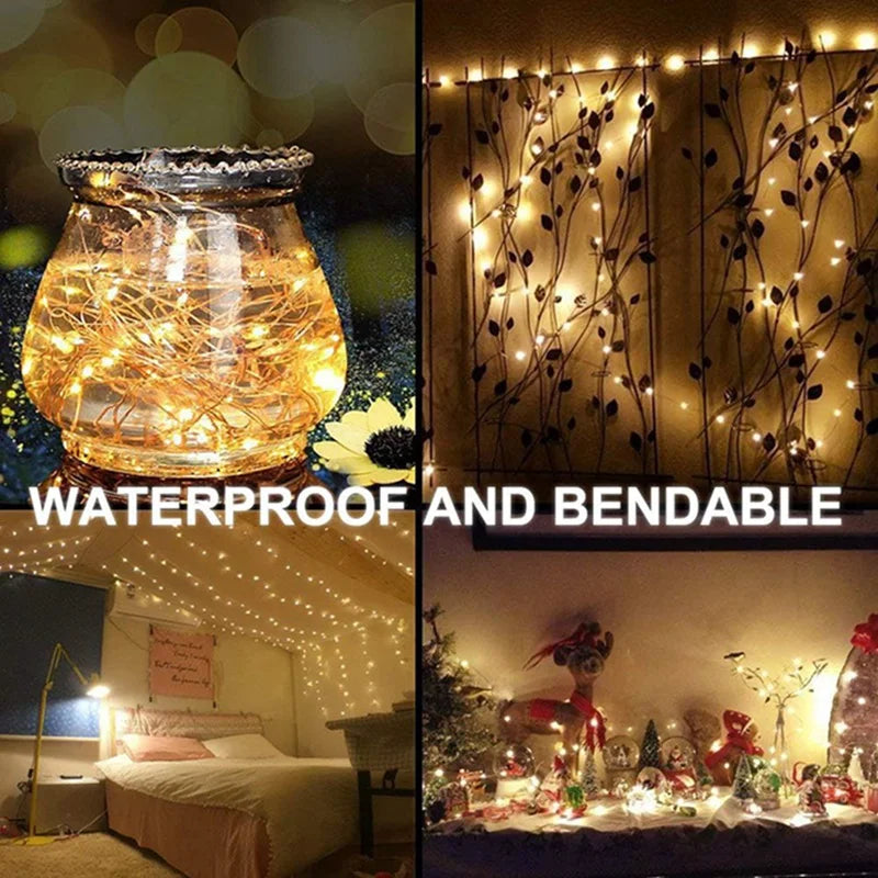 Warm White LED Photo Clip Fairy String Lights (Battery Operated)