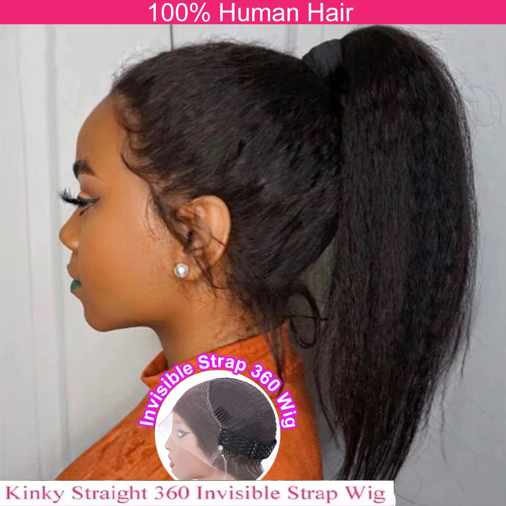 Invisible Strap 360 Full HD Lace Glueless Wig