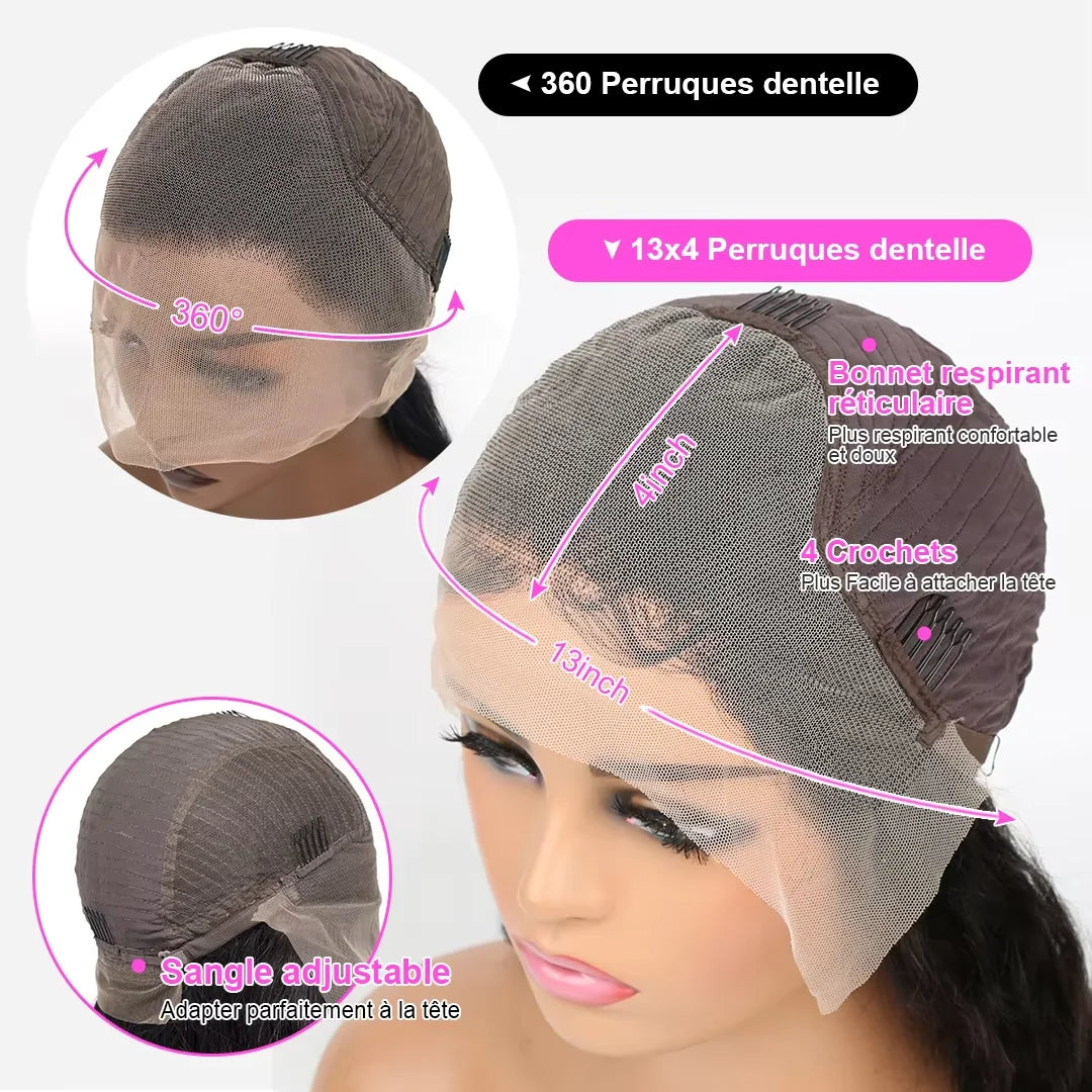 New Water Wave Lace Front Human Hair Wigs