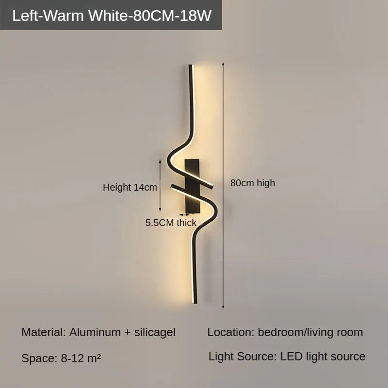 Modern Minimalist Strip Led Wall Light