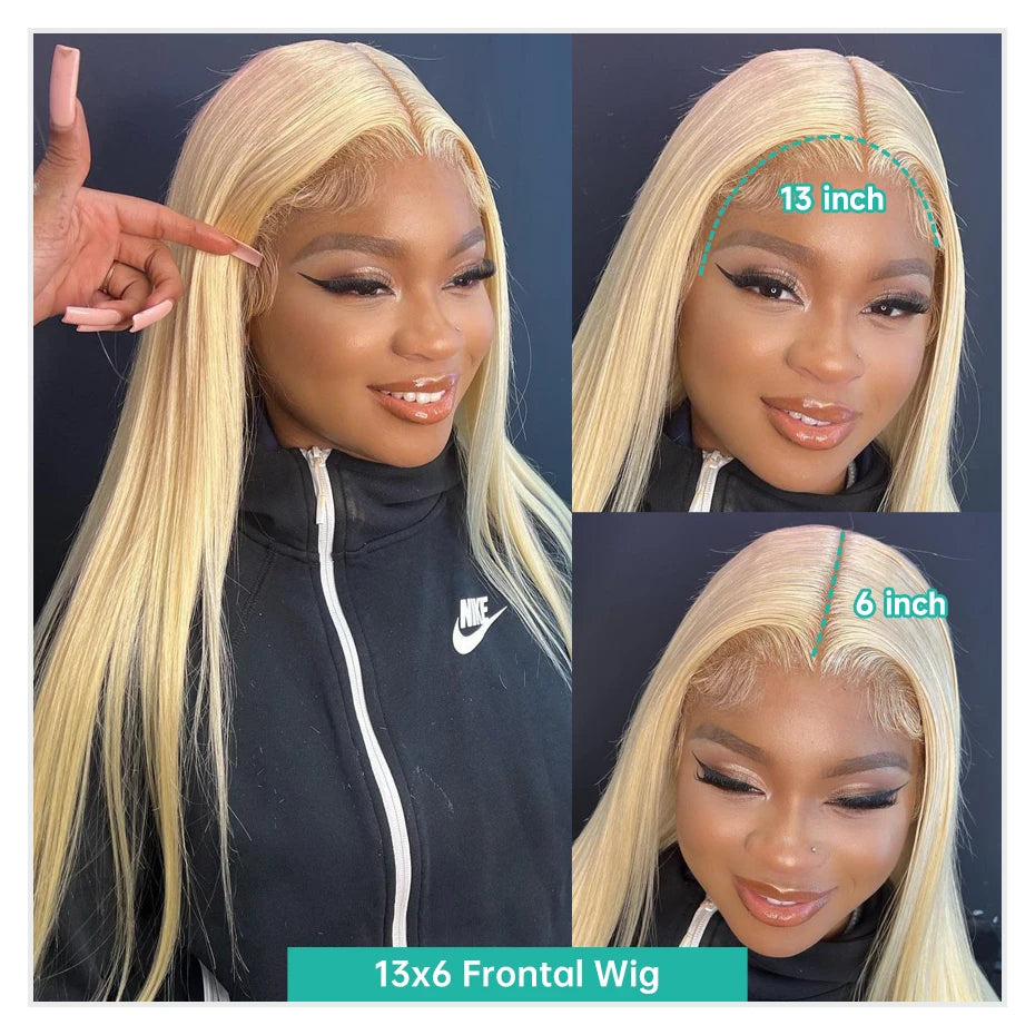 613 Honey Blonde HD Transparent Lace Wig
