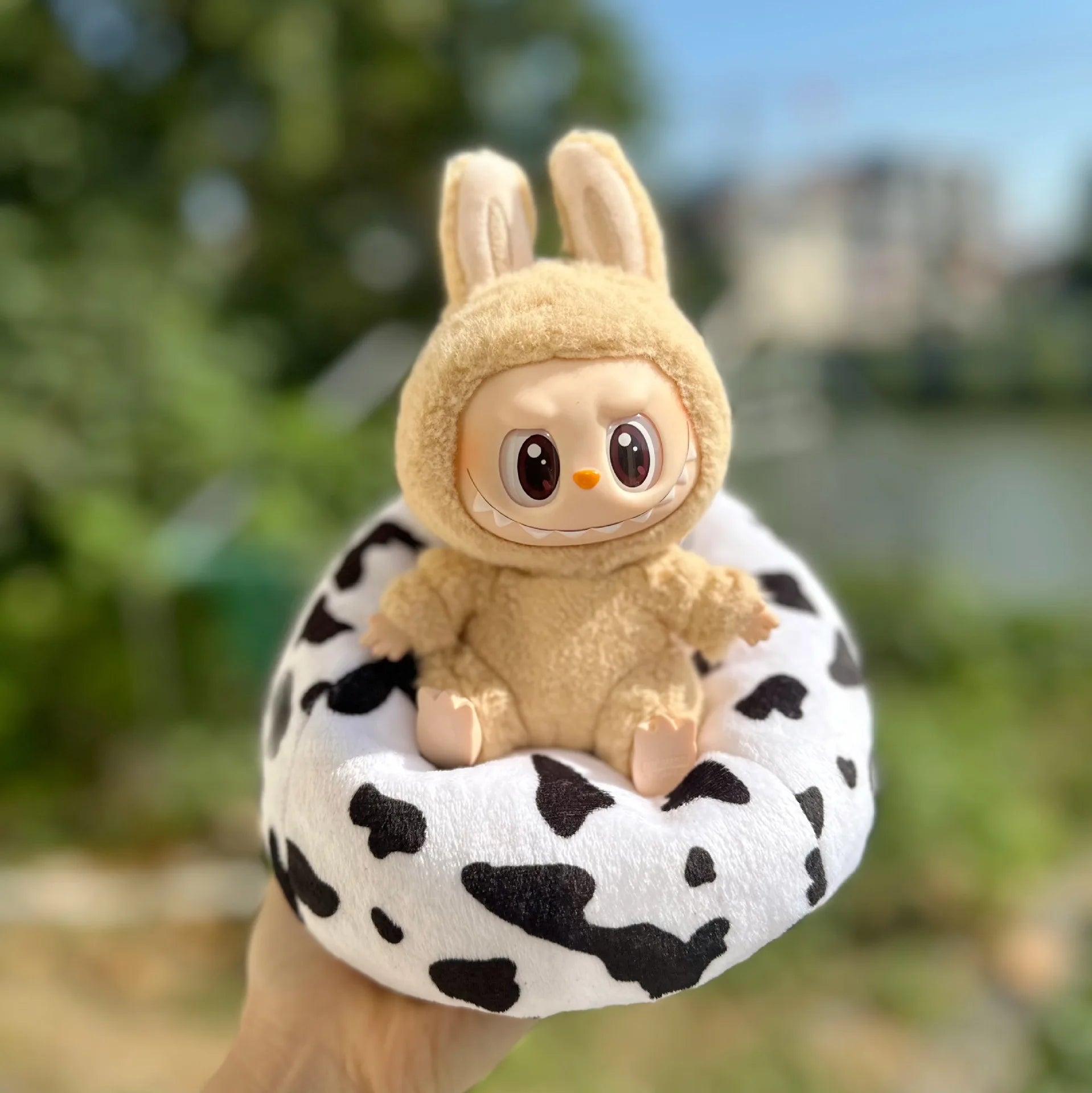 17cm Labubu Mini Sofa Bjd Doll Room Decoration