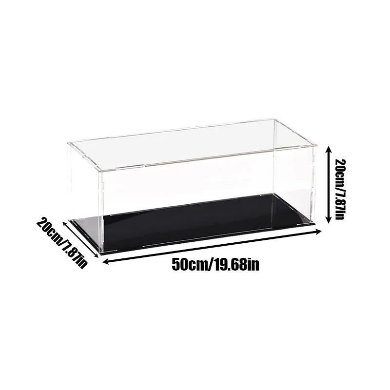 18 Sizes Clear Acrylic Display Case Dustproof Toy