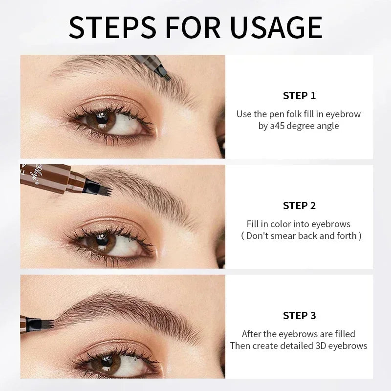 4-Tip Microblading Eyebrow Pencil
