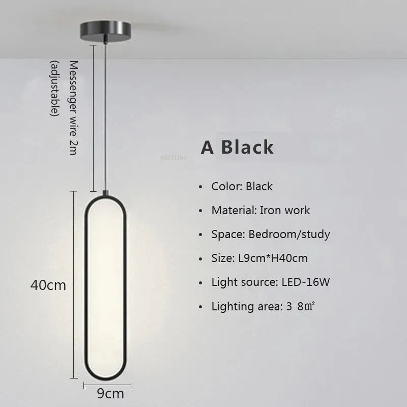 New Modern Minimalist LED Pendant Light