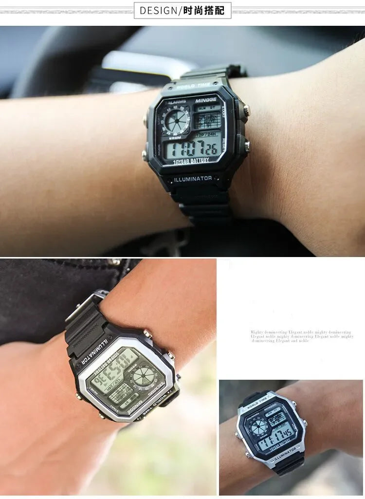 Military Digital Sports Watch