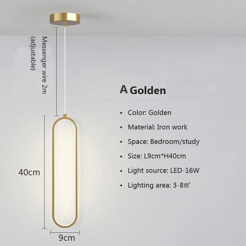New Modern Minimalist LED Pendant Light
