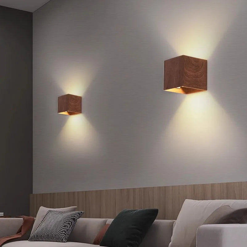 New Nordic Woodencolor Wall Light