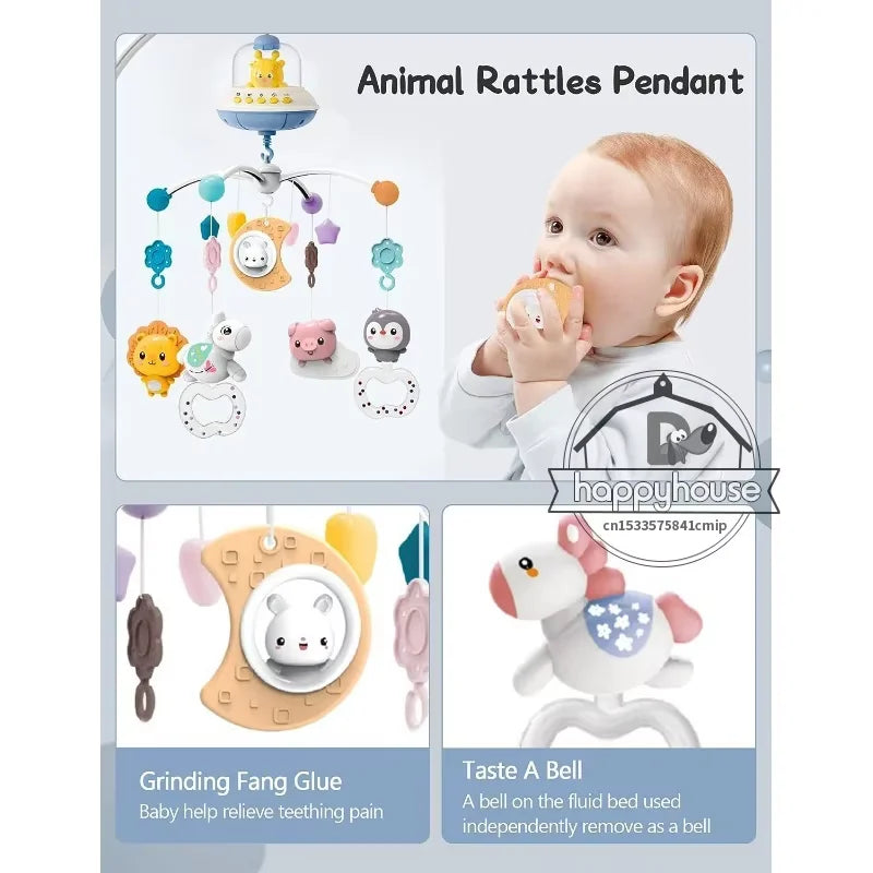 Musical Baby Crib Mobile with Projection