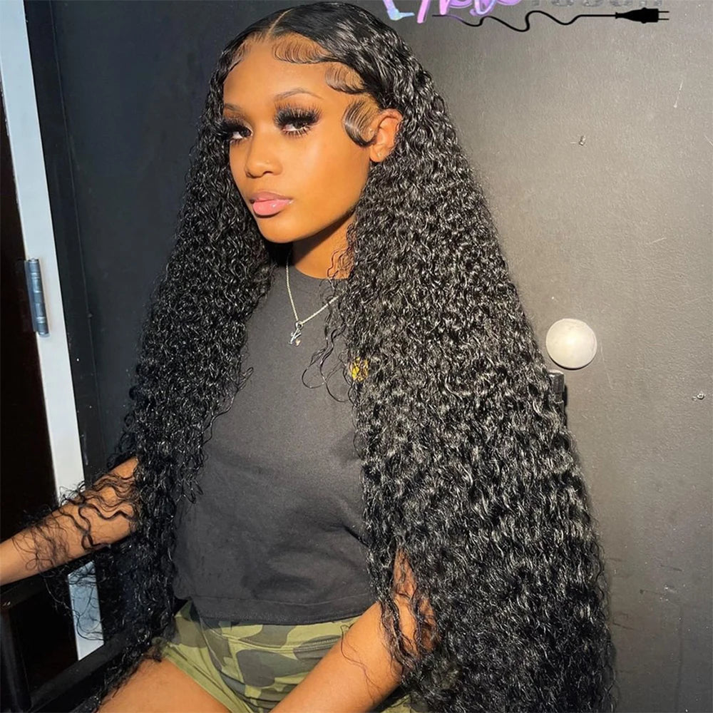 HD Transparent Deep Wave Frontal Wig