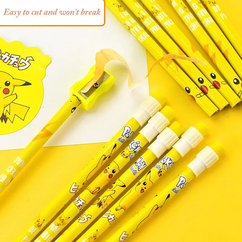 12pcs Pokémon Pikachu Pencil Set