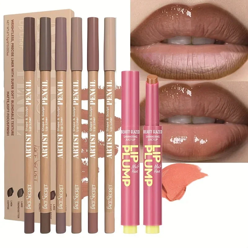7pcs Lip Makeup Matte Lip Liner Set